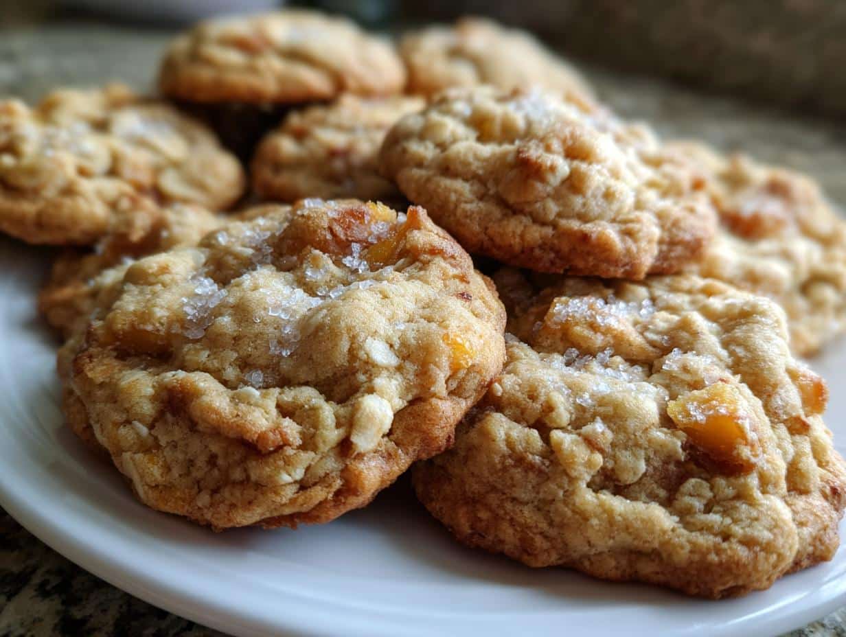 peach cobbler cookies