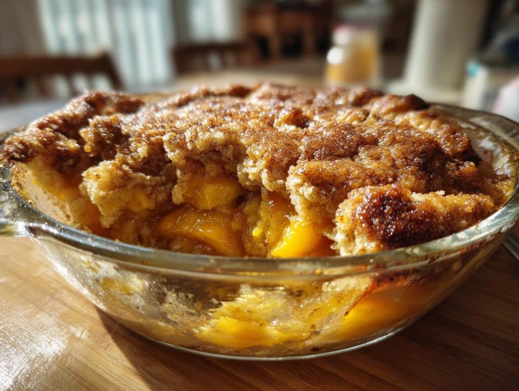 peach cobbler dump cake