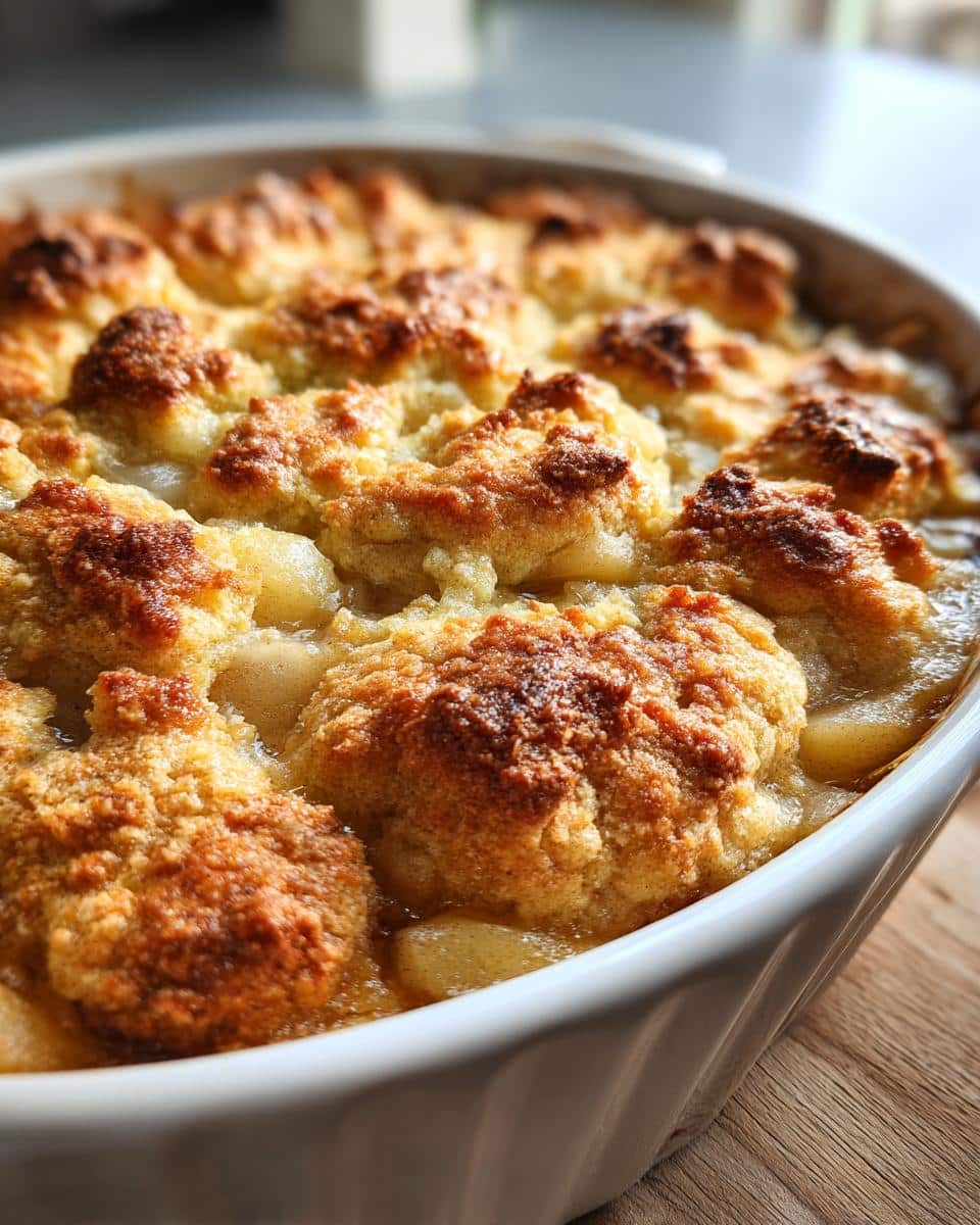 pear cobbler - detail 1