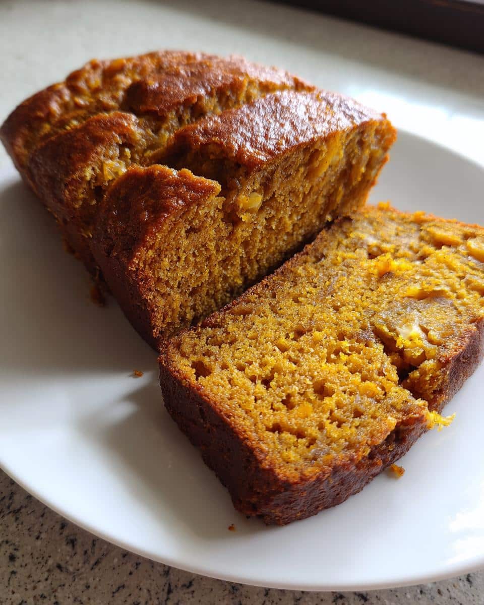 pumpkin banana bread - detail 3