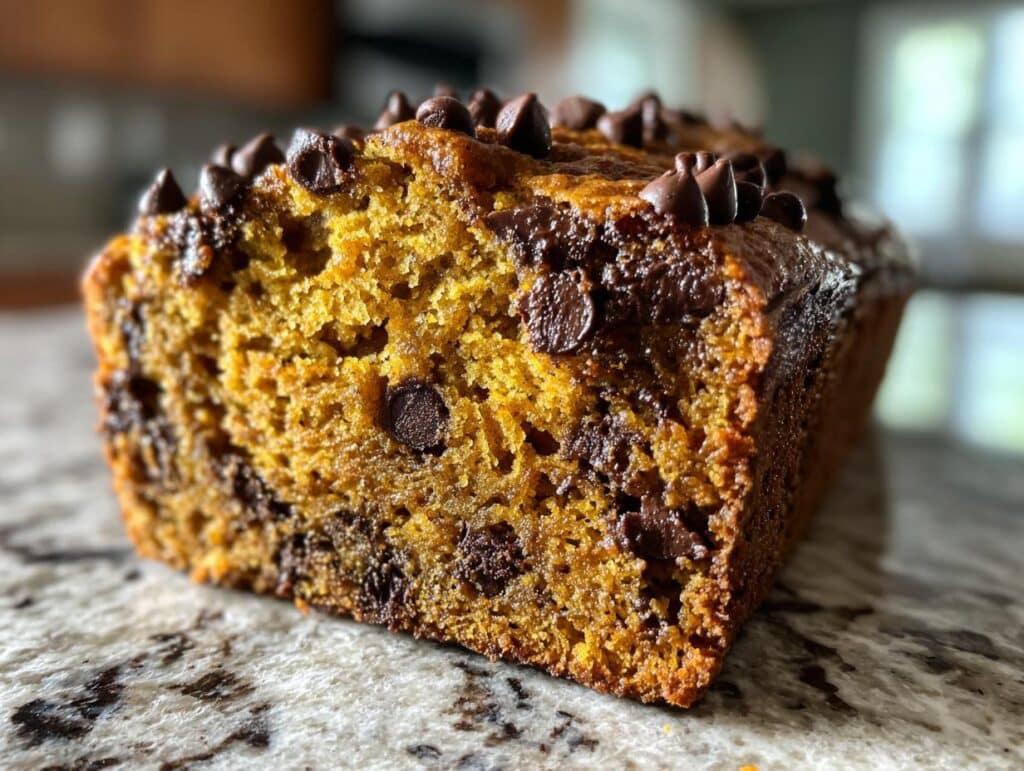 pumpkin bread with chocolate chips