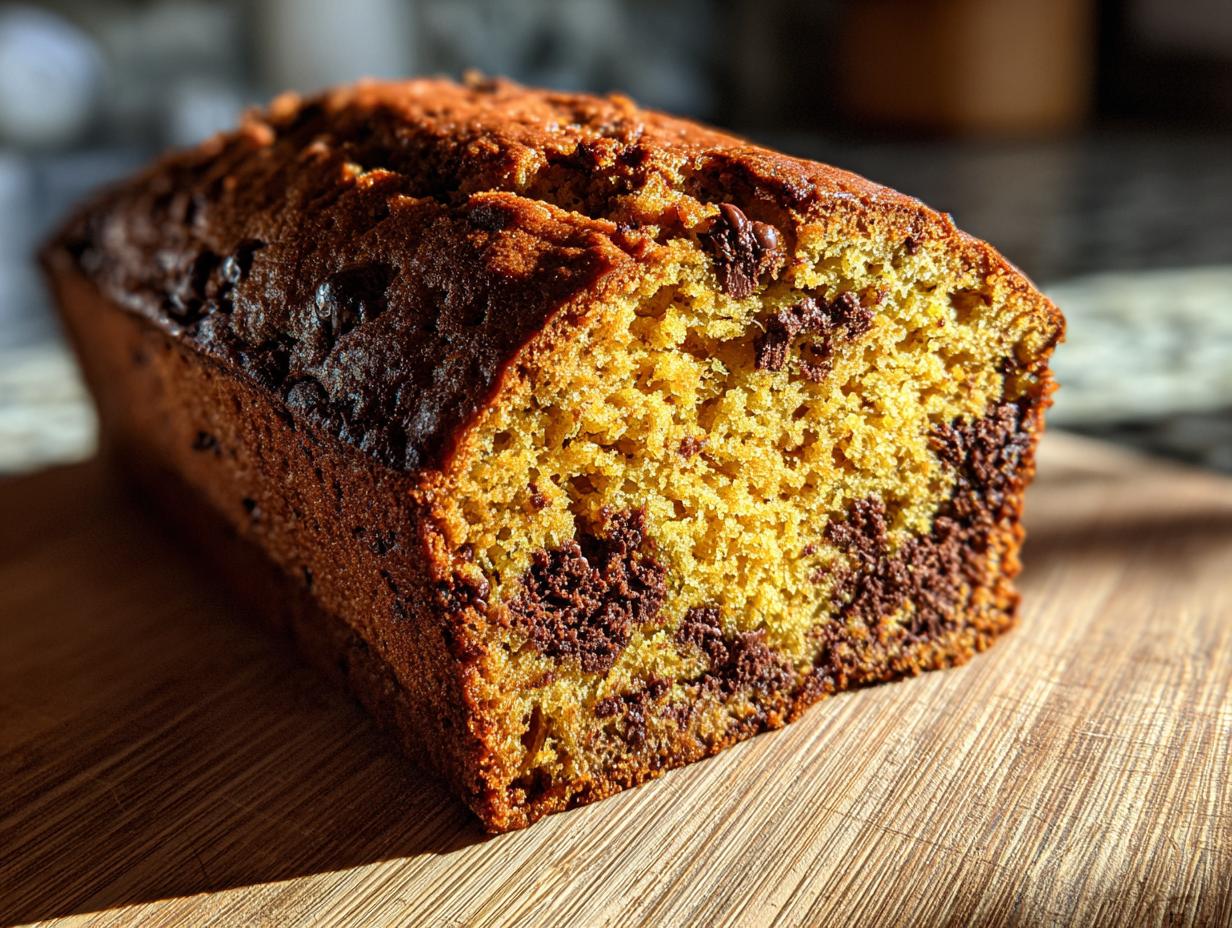 pumpkin chocolate chip bread