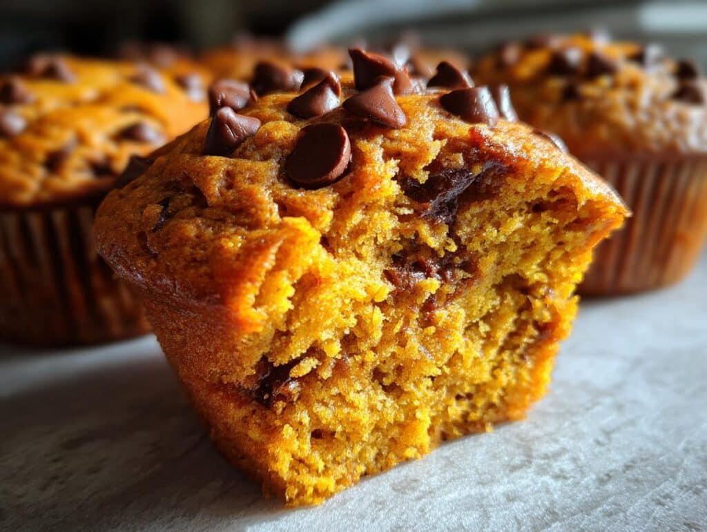 pumpkin chocolate chip muffins