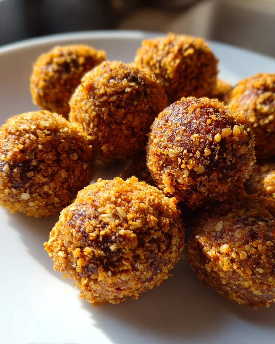 pumpkin energy balls - detail 1