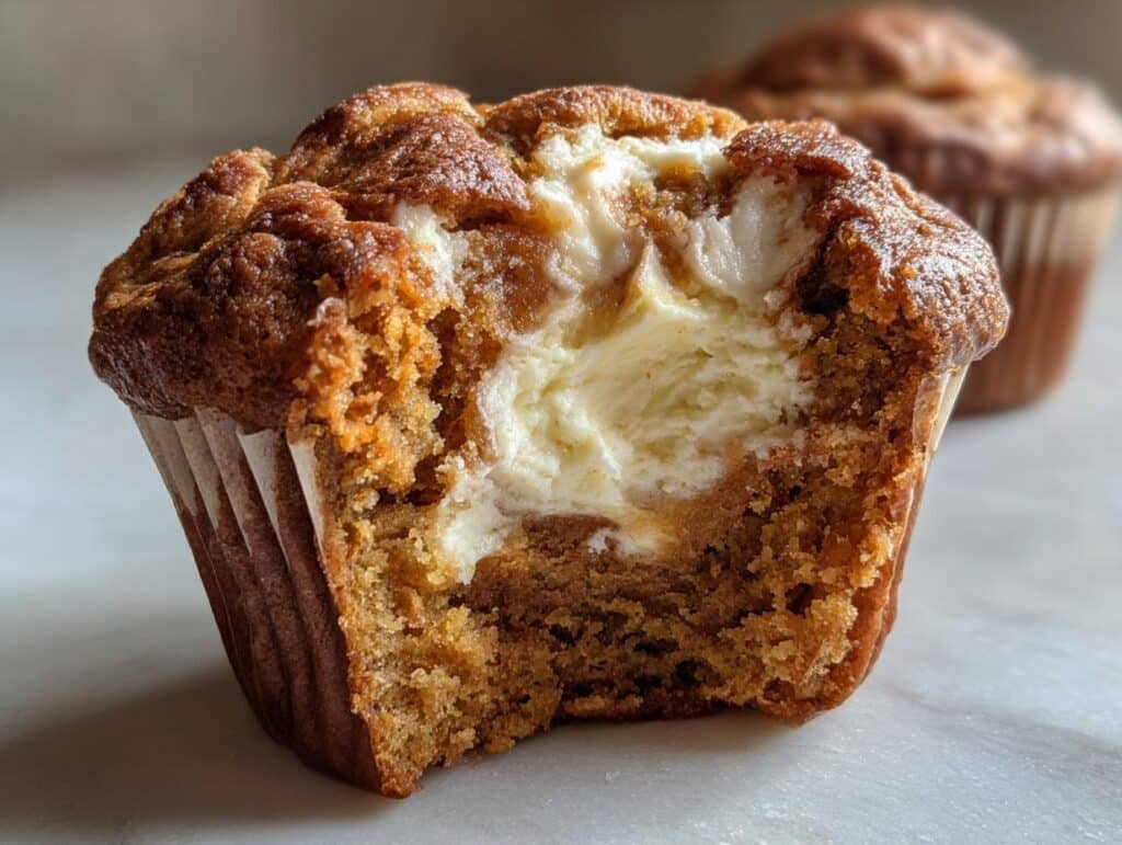 pumpkin muffins with cream cheese
