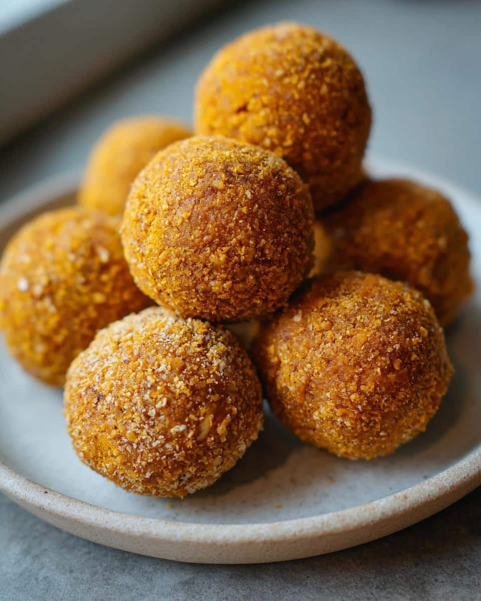 pumpkin protein balls - detail 1