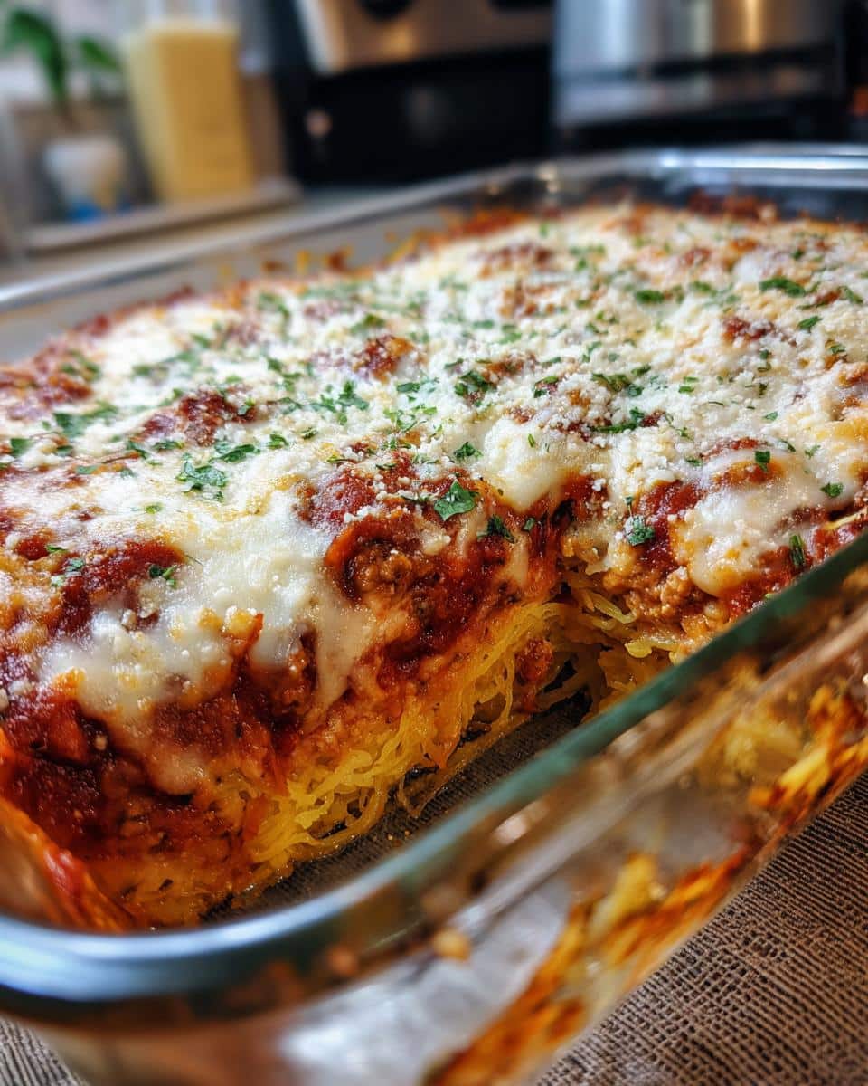 spaghetti squash casserole - detail 4