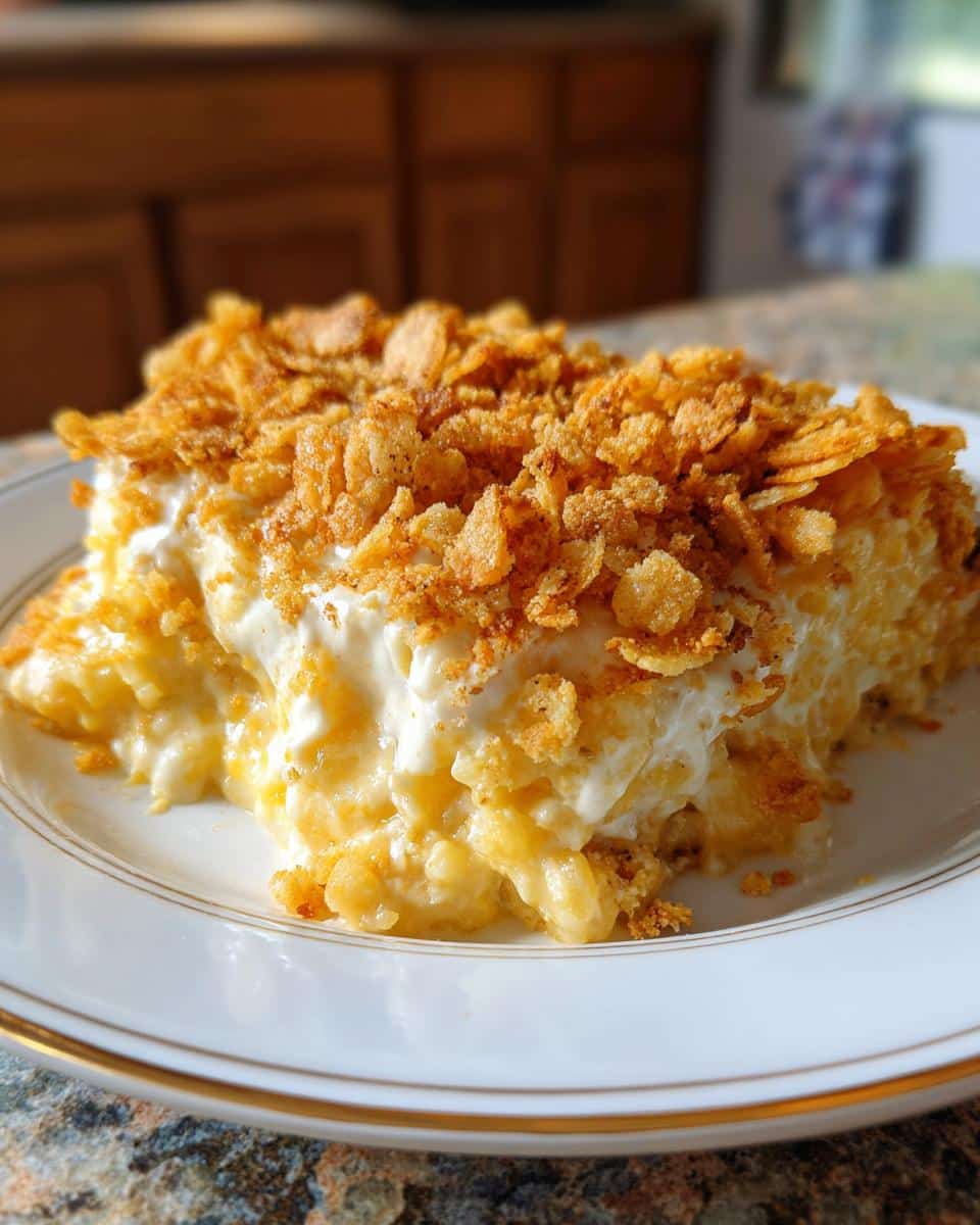 squash casserole with ritz crackers - detail 2
