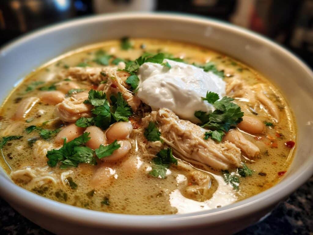 white chicken chili stove top