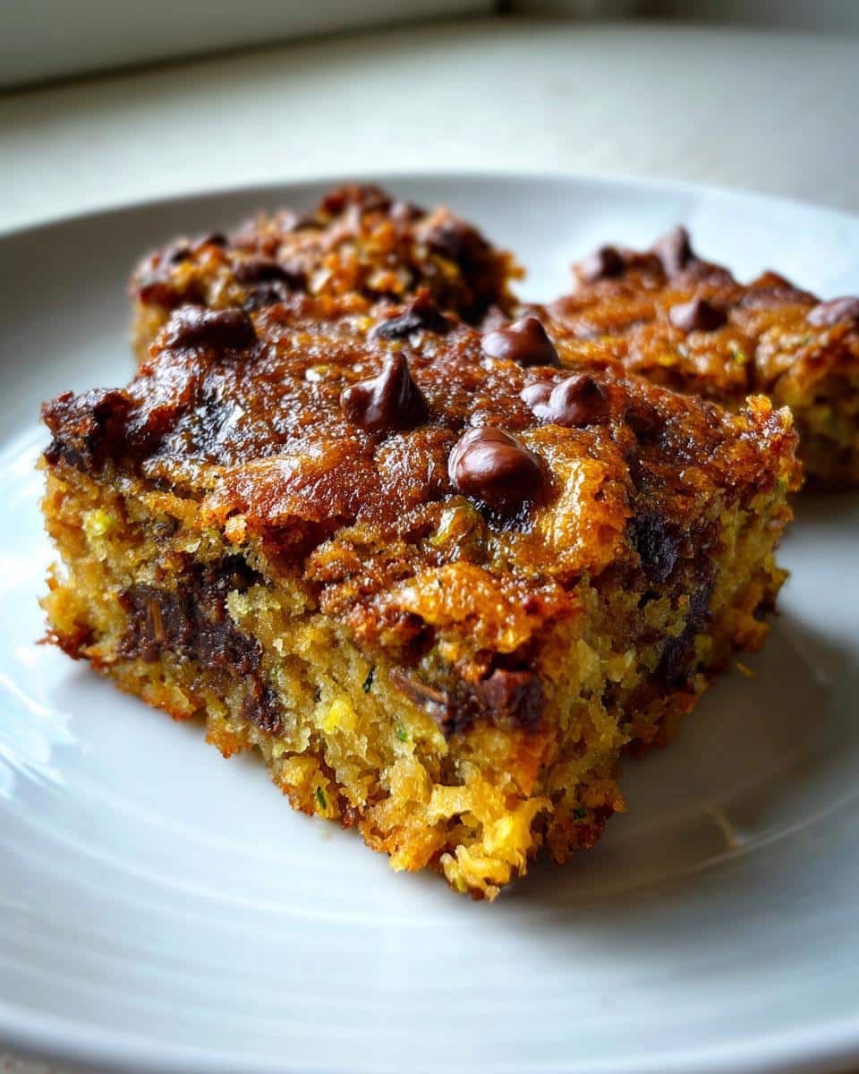 zucchini bars - detail 1