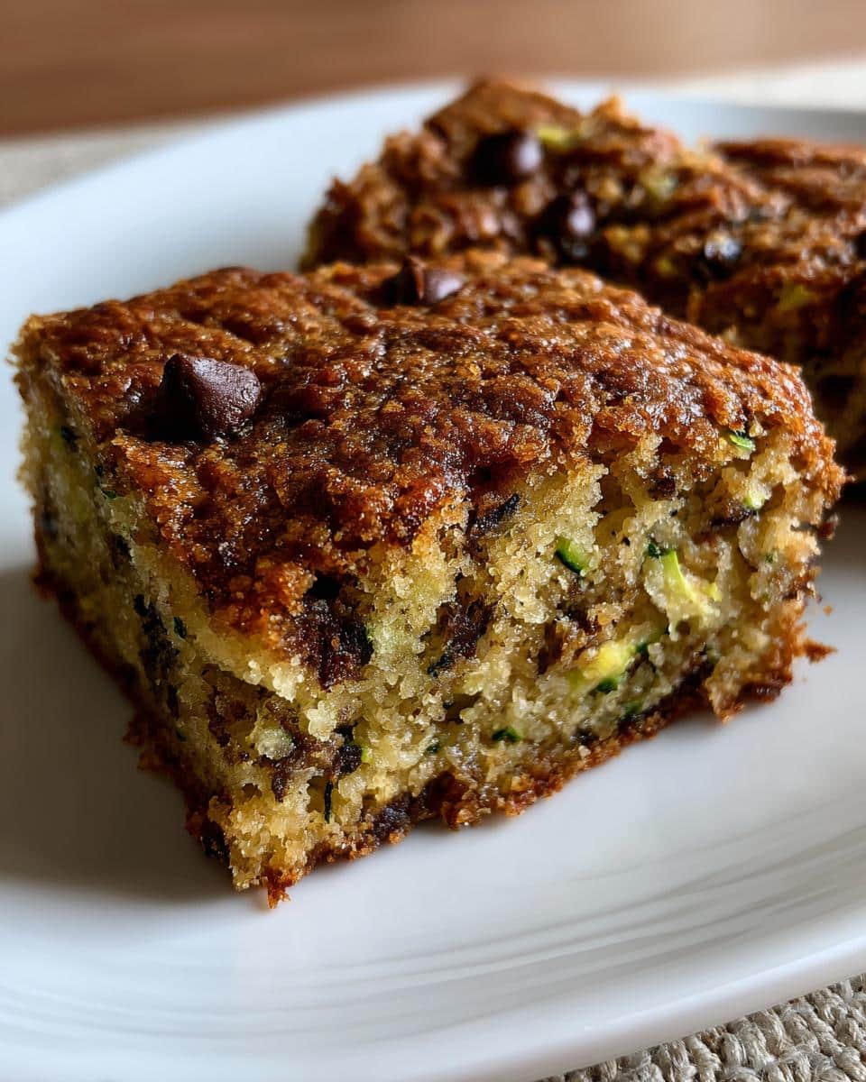 zucchini bars - detail 2