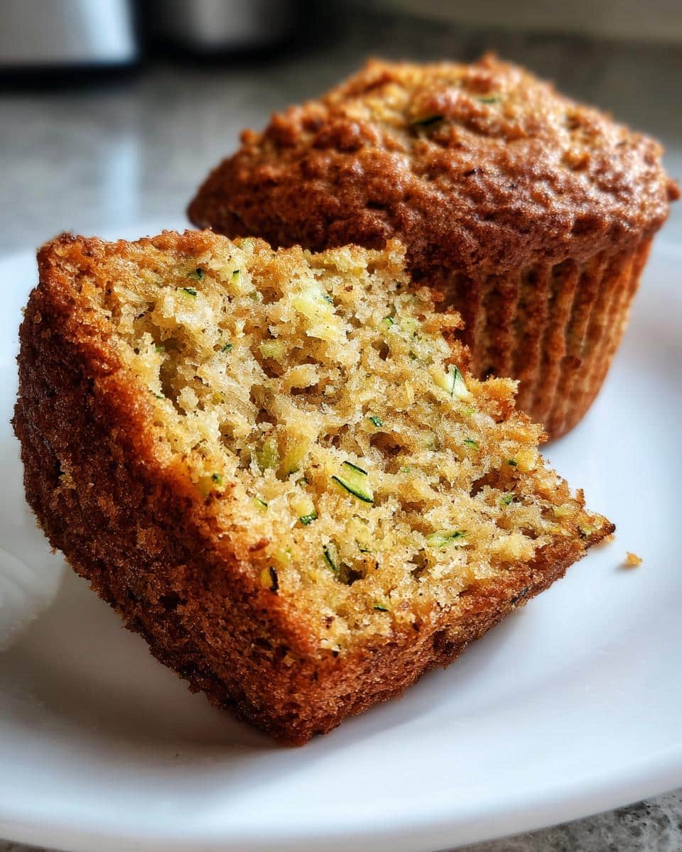 zucchini bread muffins - detail 1