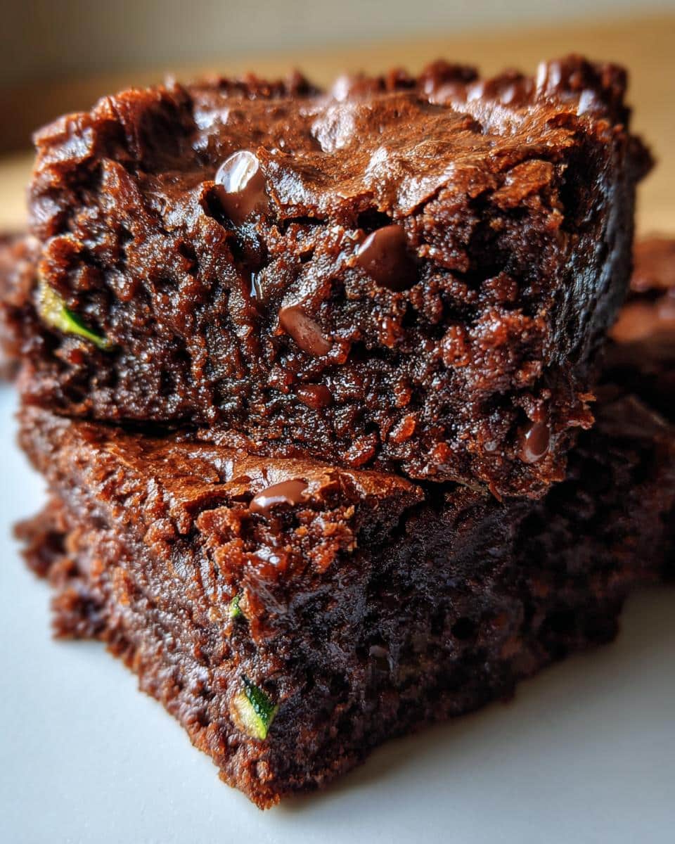 zucchini brownies - detail 3