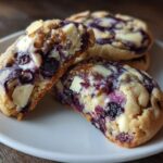 Blueberry Cheesecake Swirl Cookies