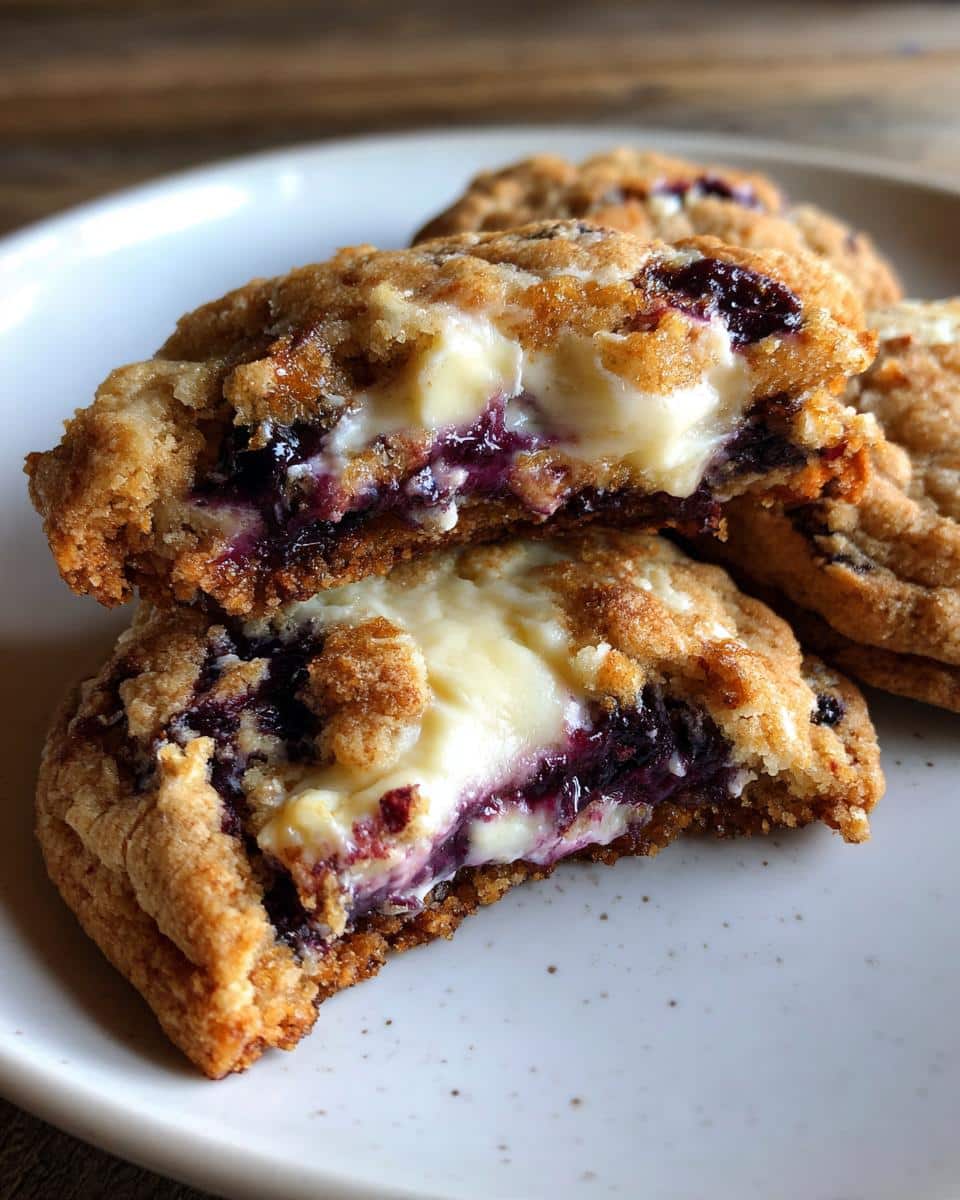 Blueberry Cheesecake Swirl Cookies - detail 2