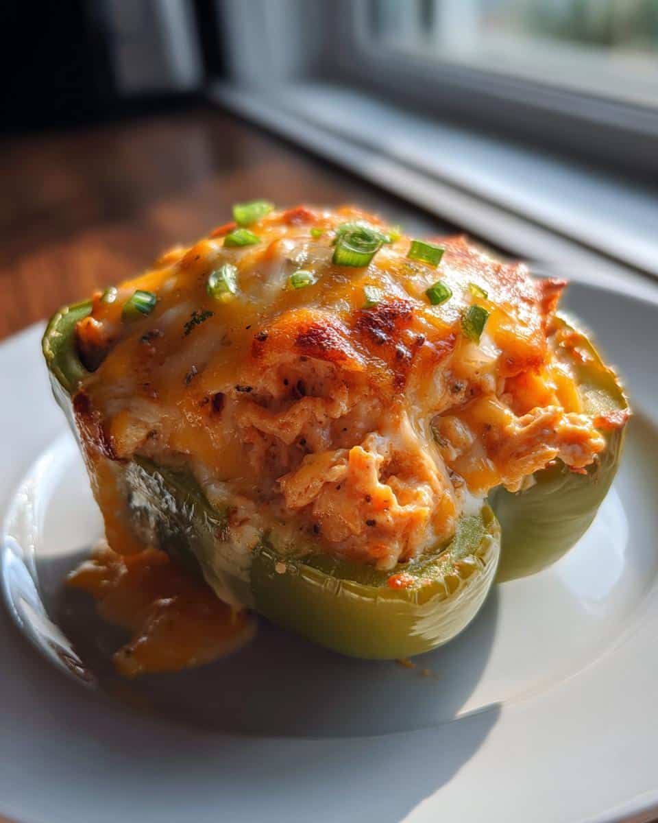 Buffalo Chicken Stuffed Peppers (Keto-Friendly) - detail 1