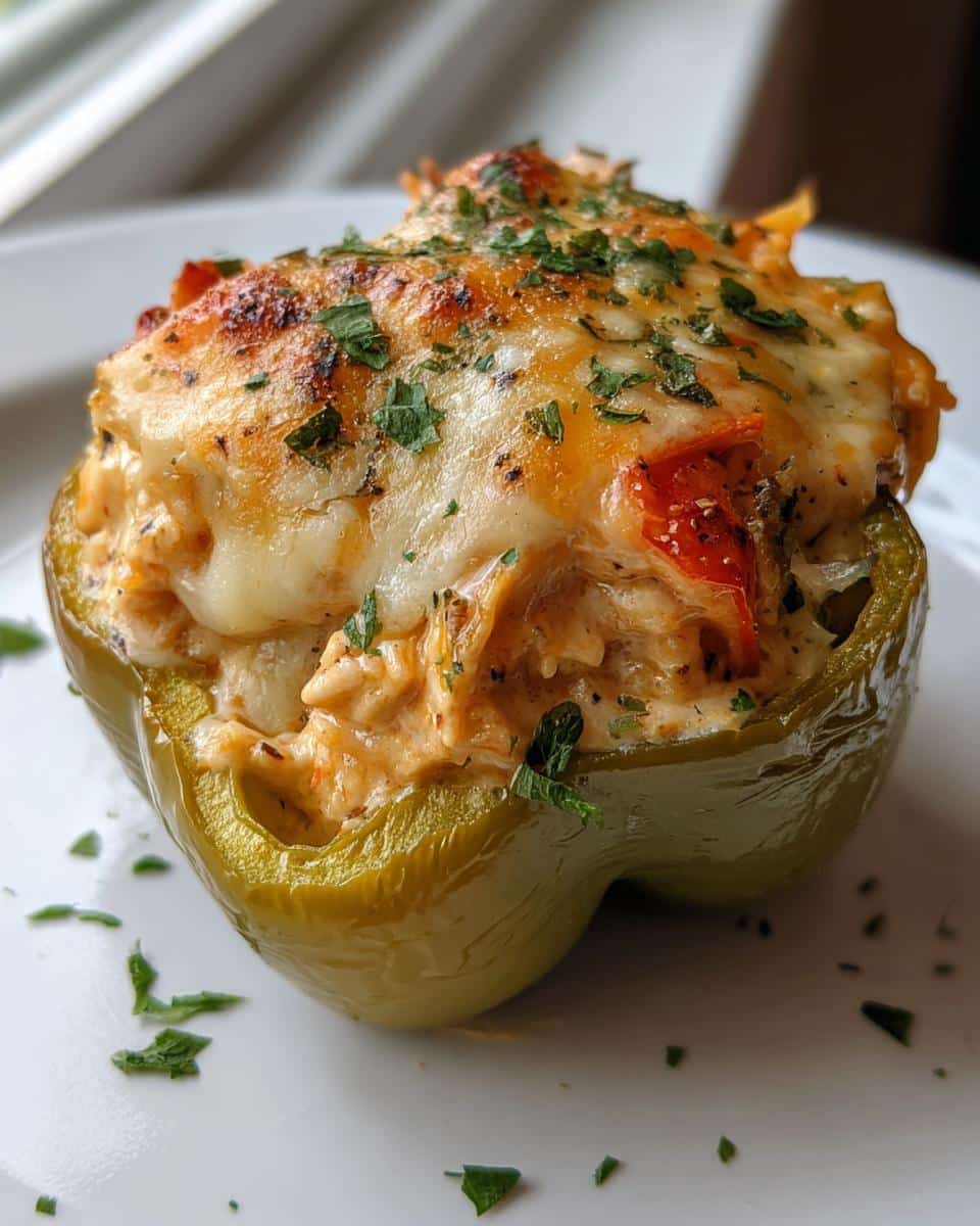 Buffalo Chicken Stuffed Peppers (Keto-Friendly) - detail 2