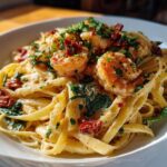 CREAMY TUSCAN SHRIMP LINGUINE