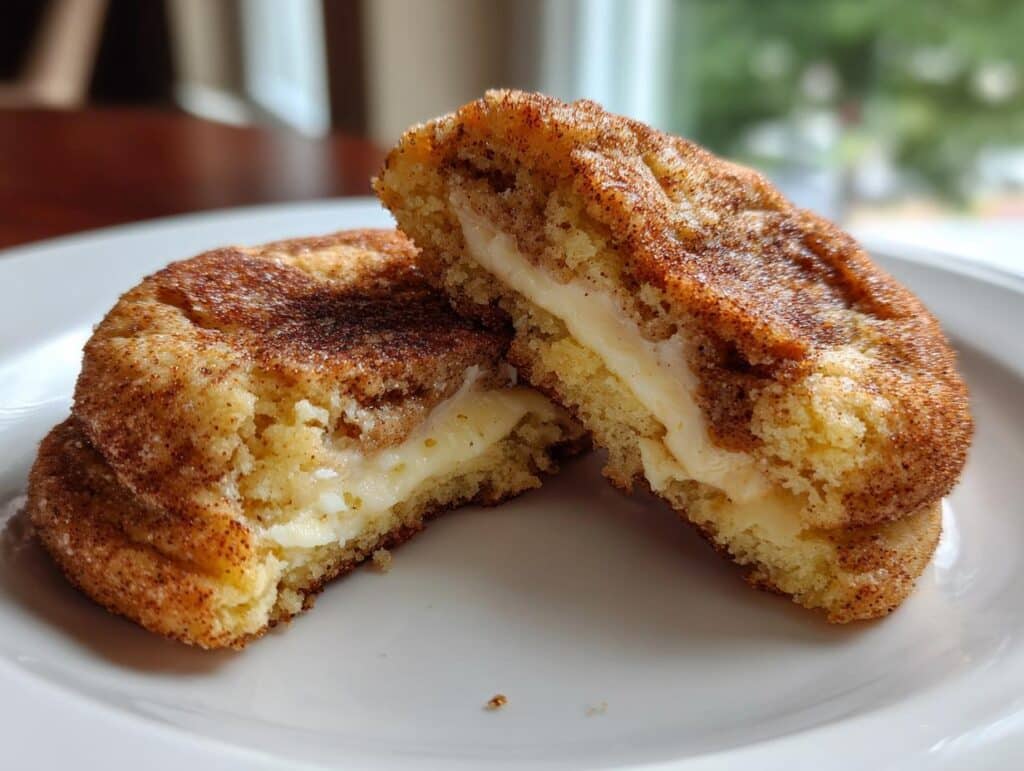 Cheesecake Stuffed Snickerdoodles