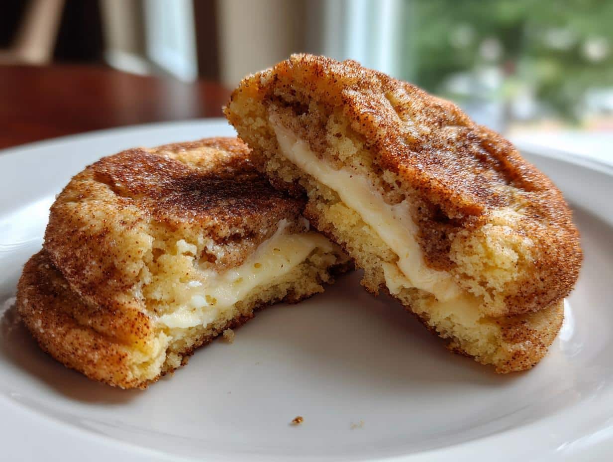 Cheesecake Stuffed Snickerdoodles
