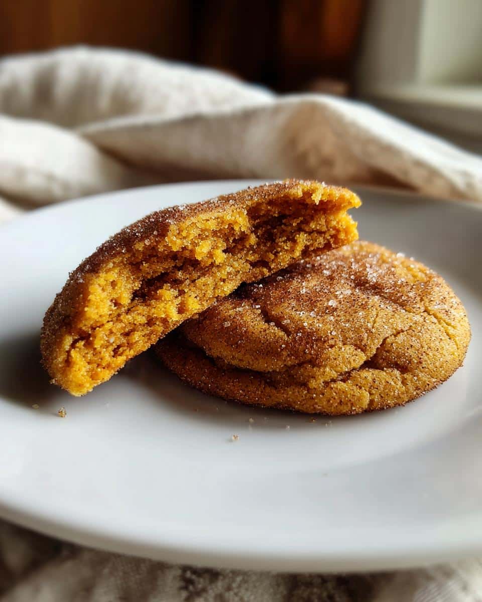 Chewy Pumpkin Snickerdoodle Cookies - detail 2