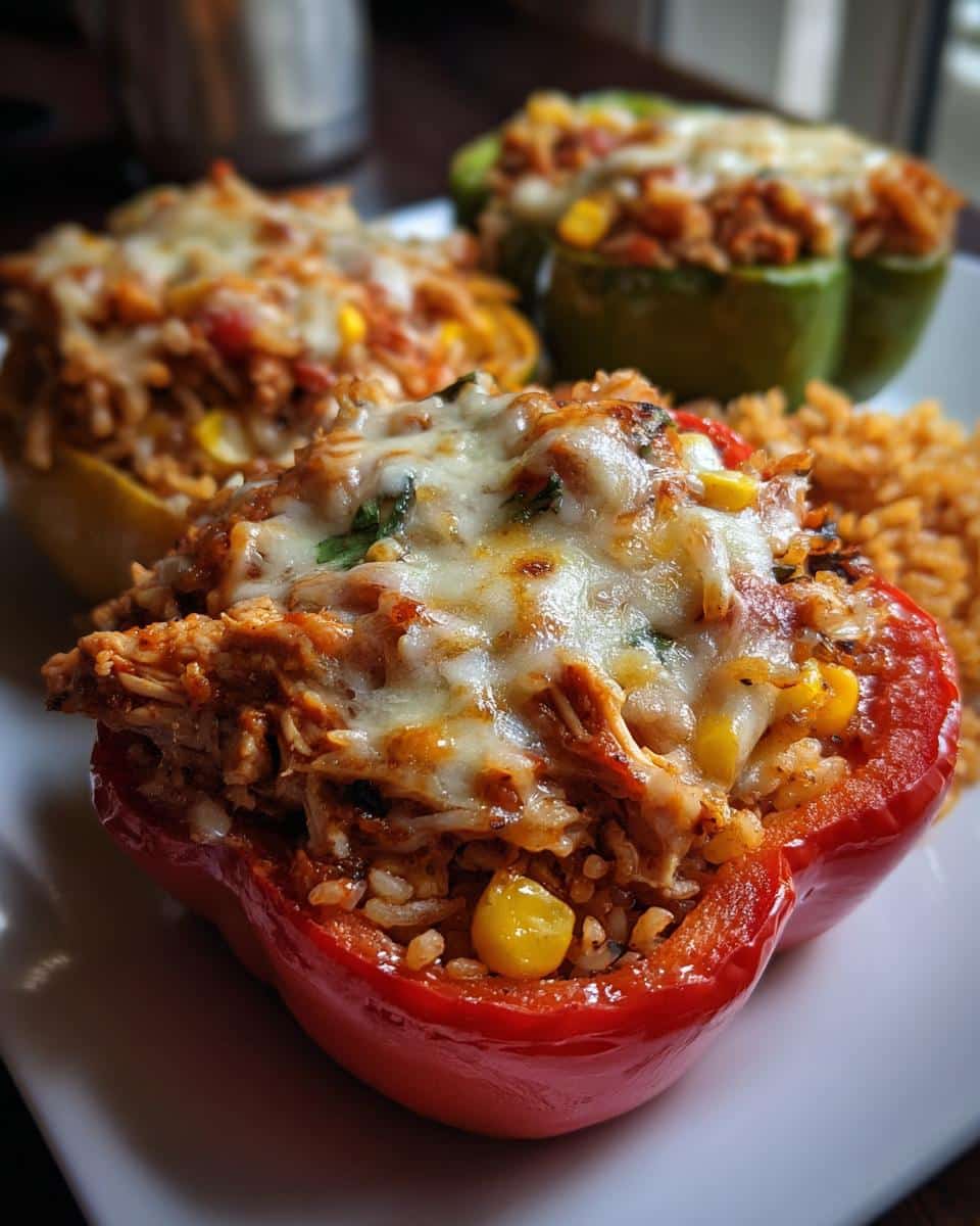 Chicken & Rice Stuffed Bell Peppers - detail 1