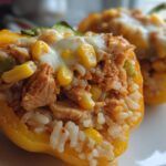 Chicken & Rice Stuffed Bell Peppers