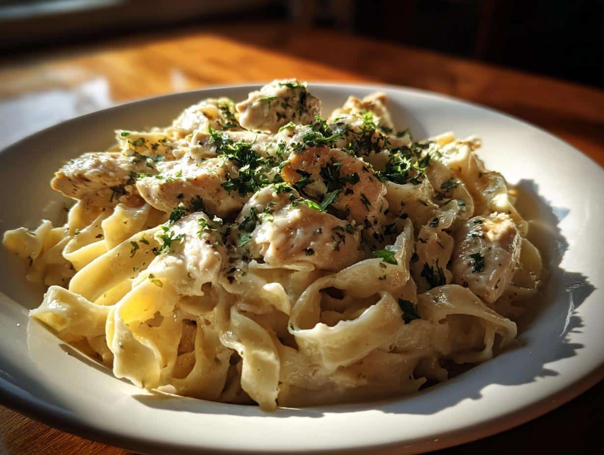 Creamy Chicken Garlic Parmesan Pasta