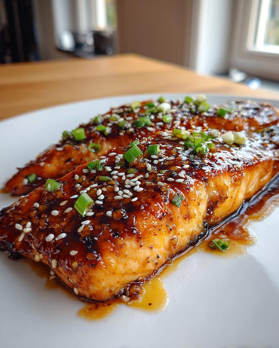 Crispy Honey Garlic Glazed Salmon - detail 3