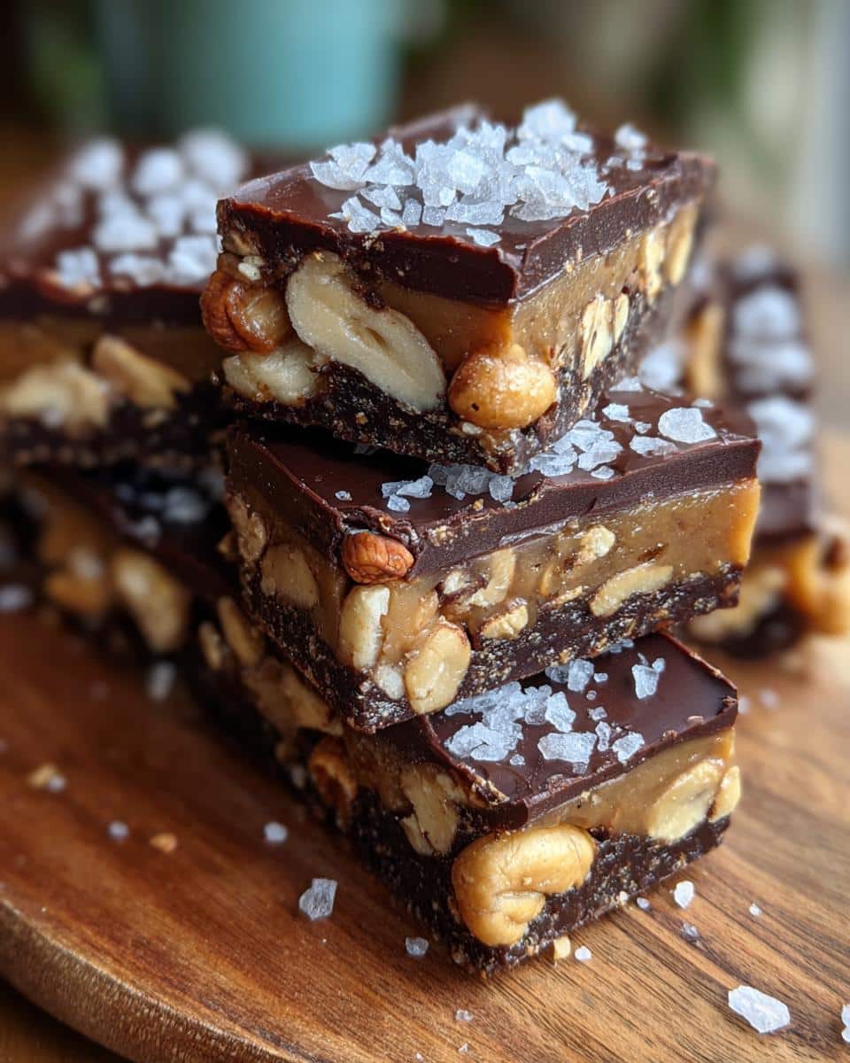 Dark Chocolate Sea Salt Nut Bars - detail 2