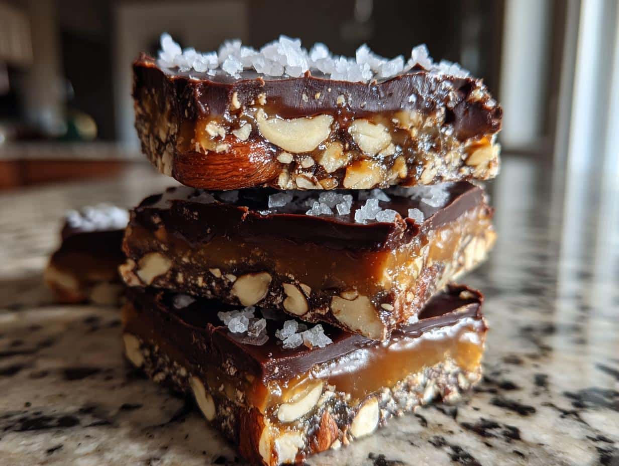 Dark Chocolate Sea Salt Nut Bars