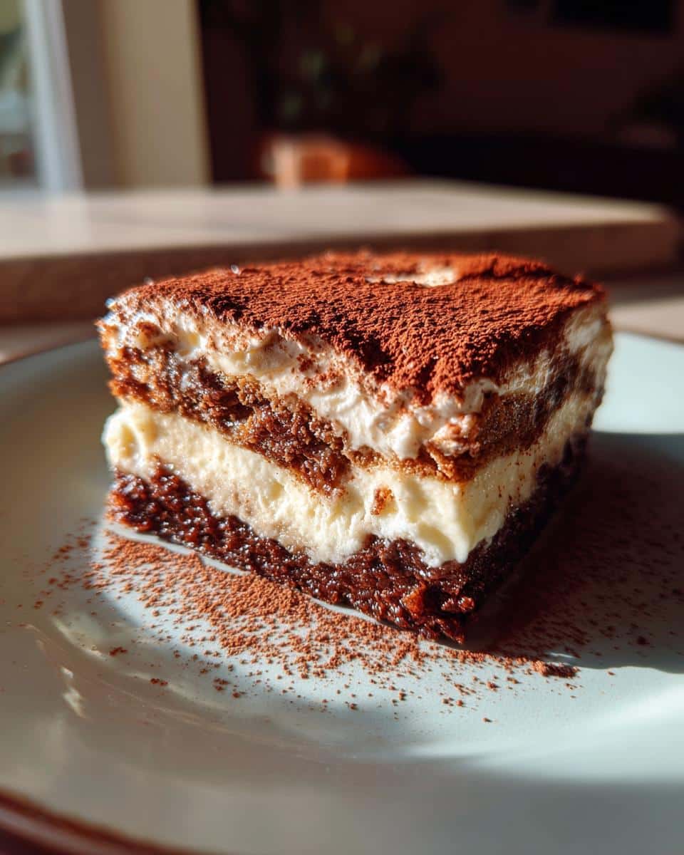 Easy Tiramisu Brownies - detail 1