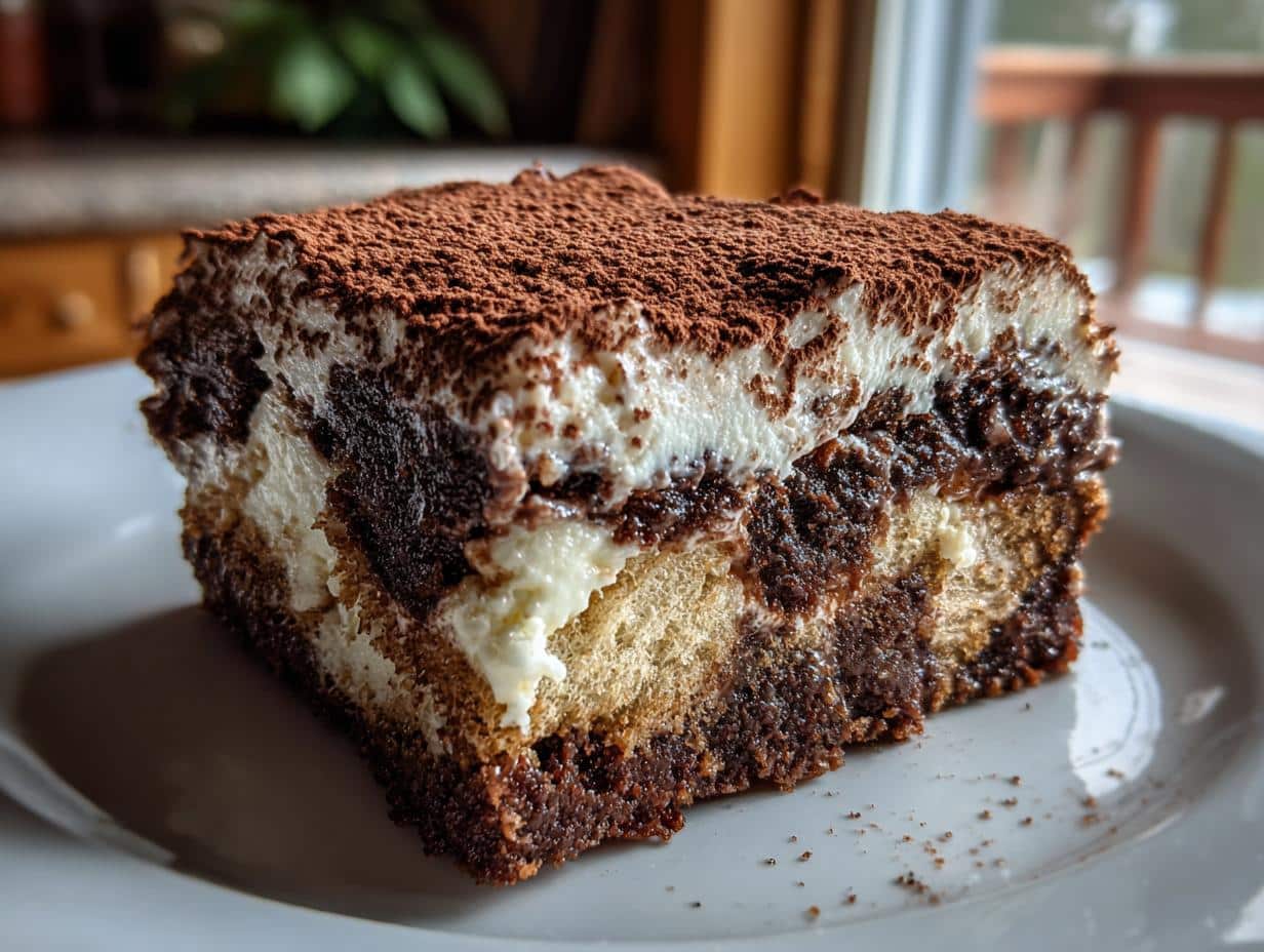 Easy Tiramisu Brownies
