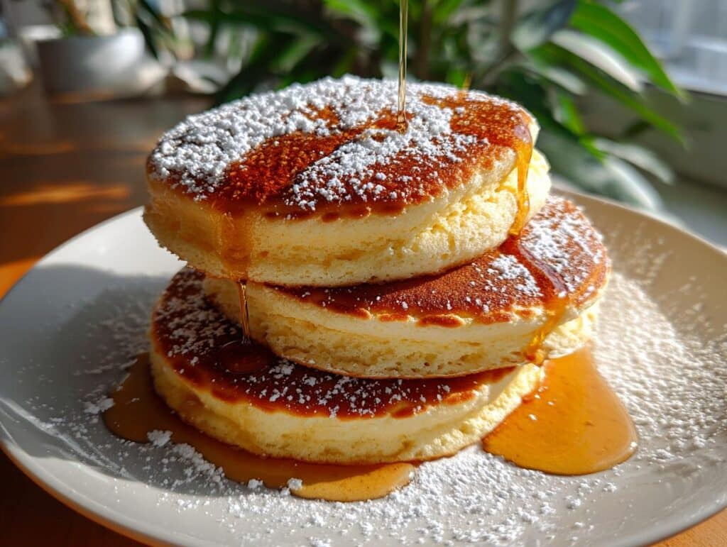 Fluffy Japanese Soufflé Pancakes
