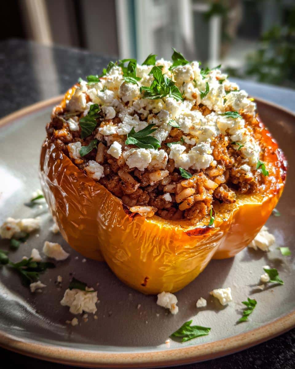 Ground Lamb Mediterranean Stuffed Peppers - detail 1