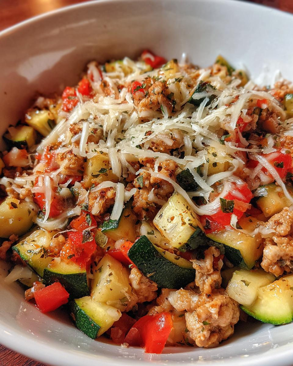 Ground Turkey and Zucchini Skillet - detail 1