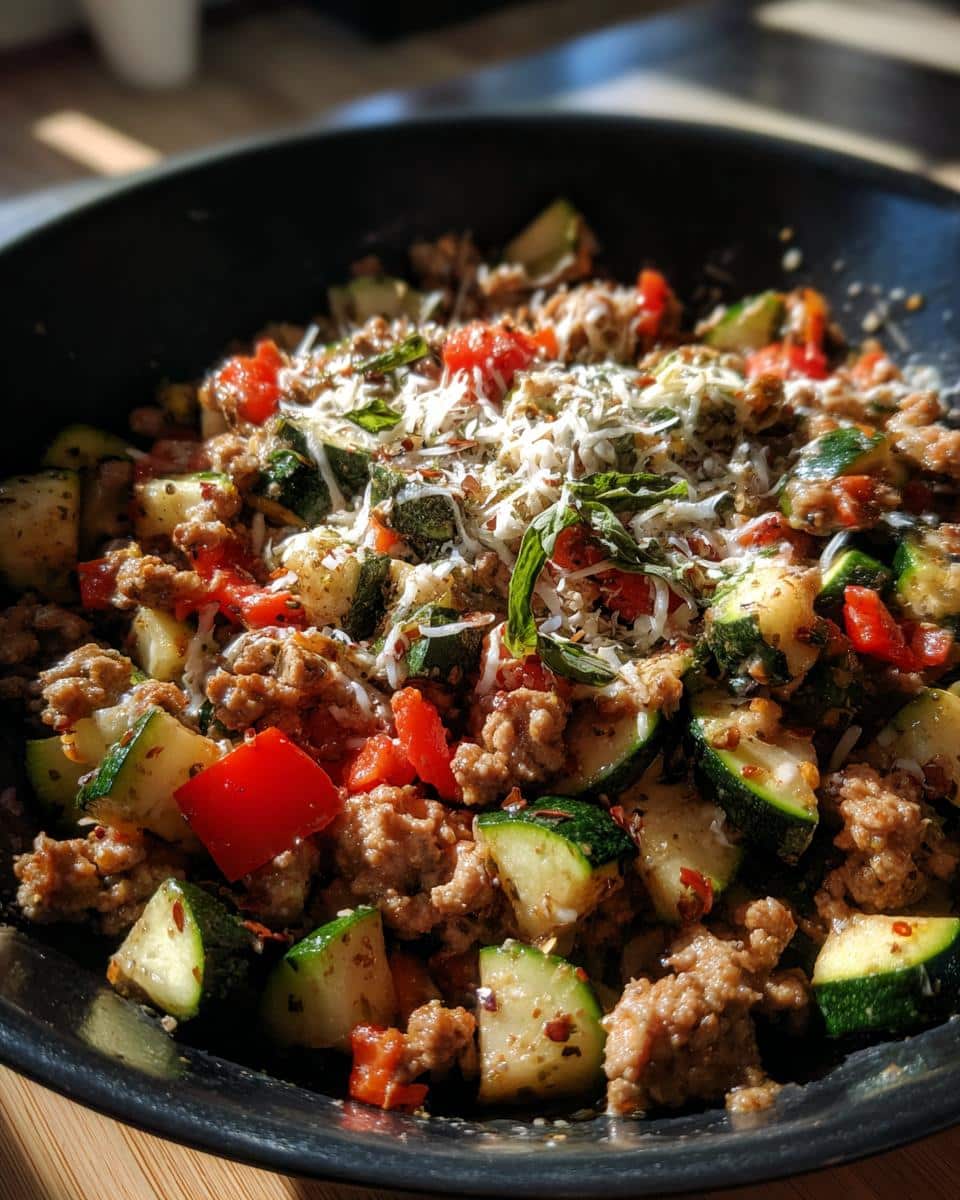 Ground Turkey and Zucchini Skillet - detail 3