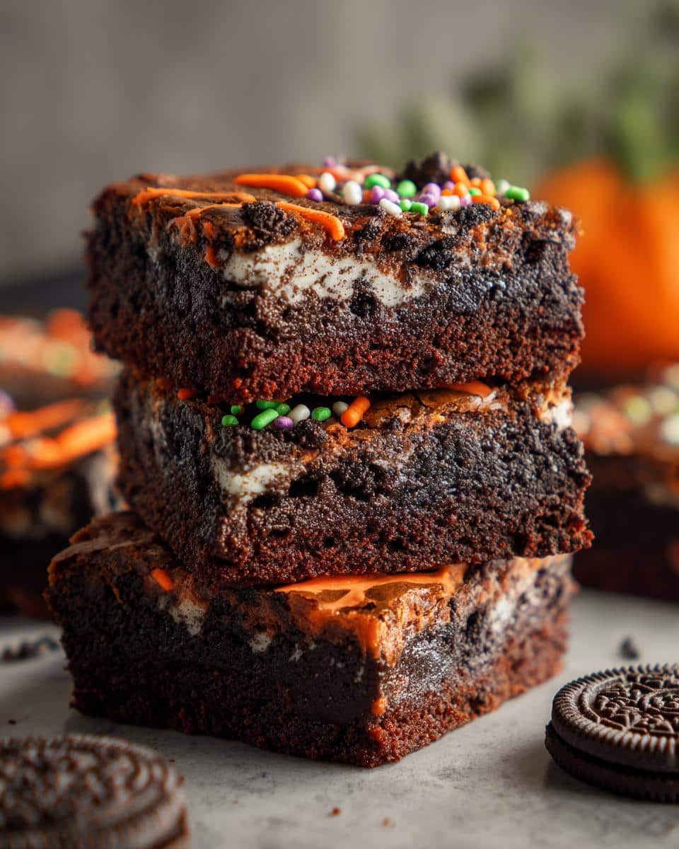 Halloween Oreo Brownies Recipe - detail 1