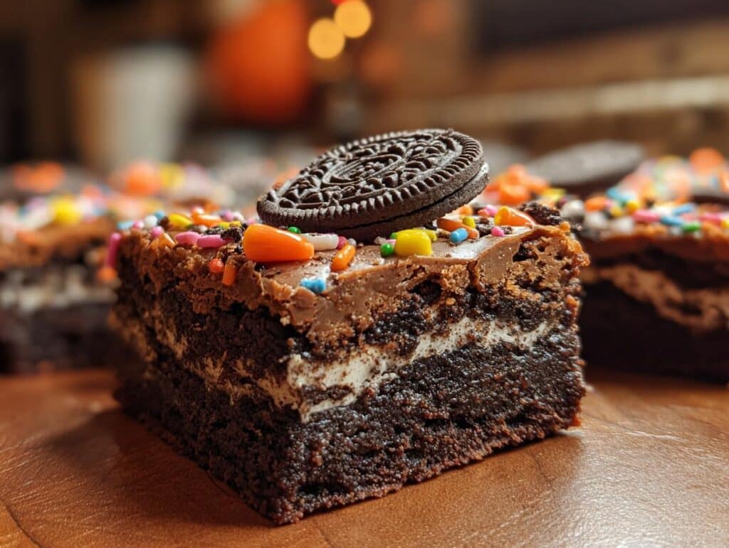 Halloween Oreo Brownies Recipe