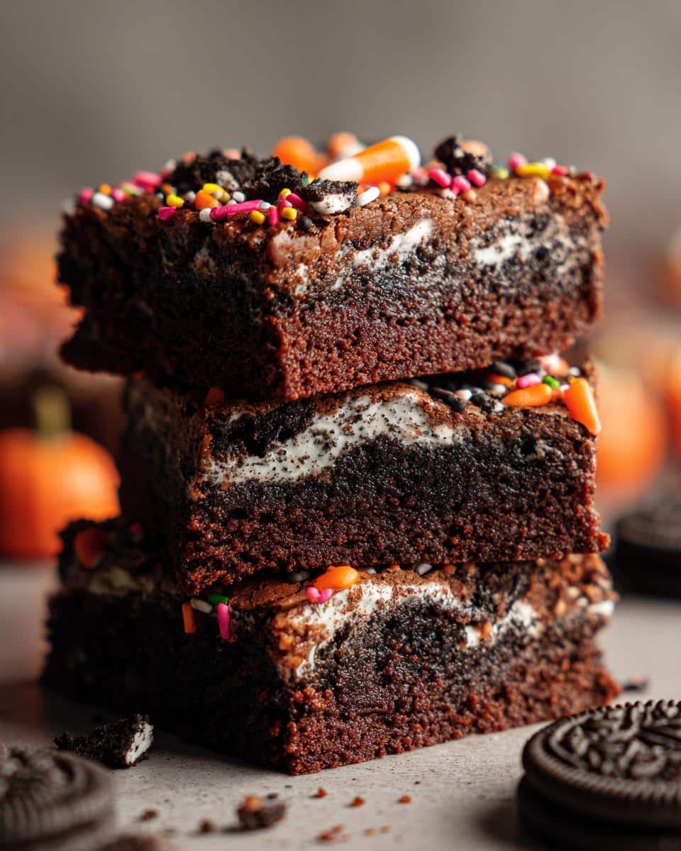 Halloween Oreo Brownies Recipe - detail 4