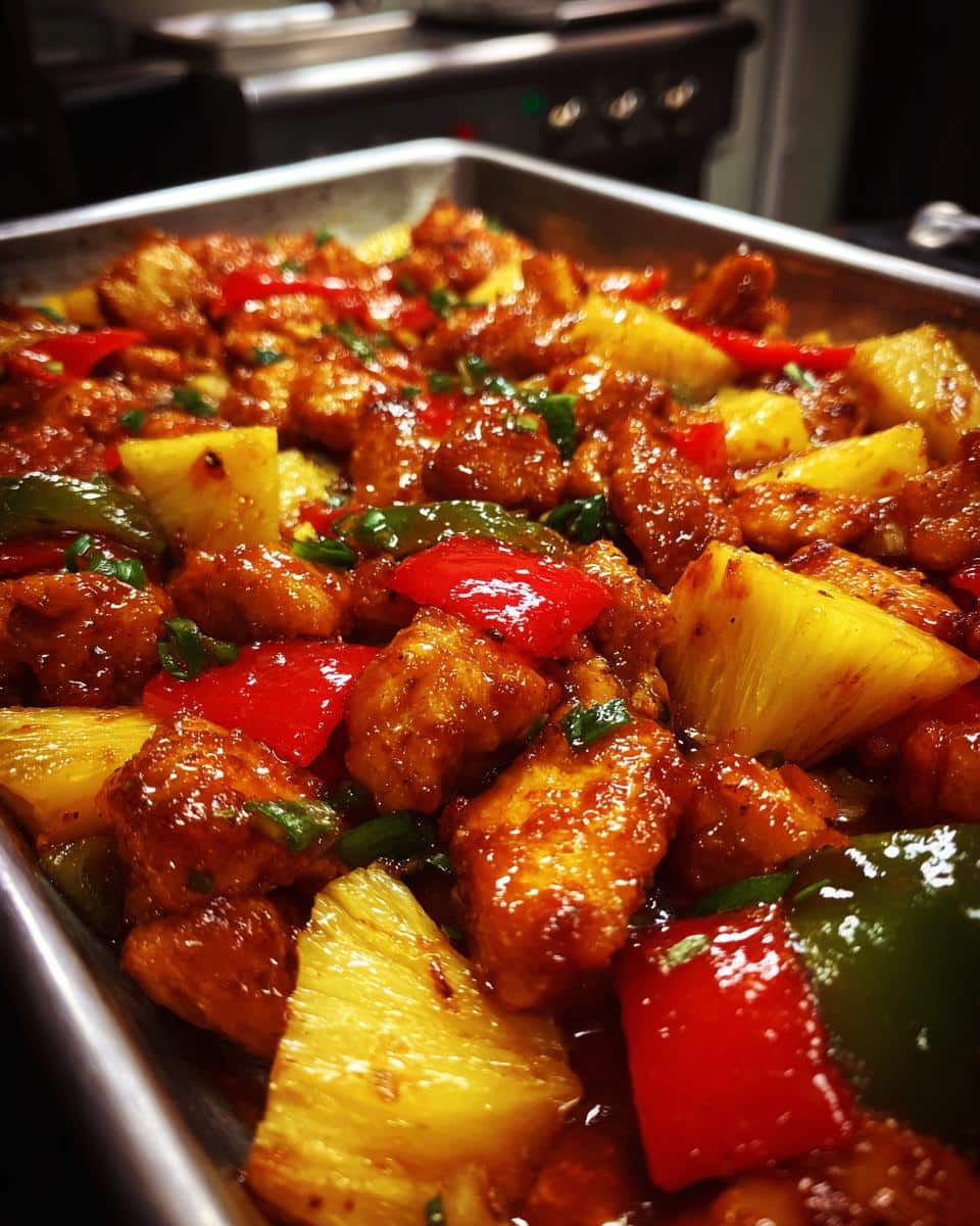Hawaiian Chicken Sheet Pan - detail 1