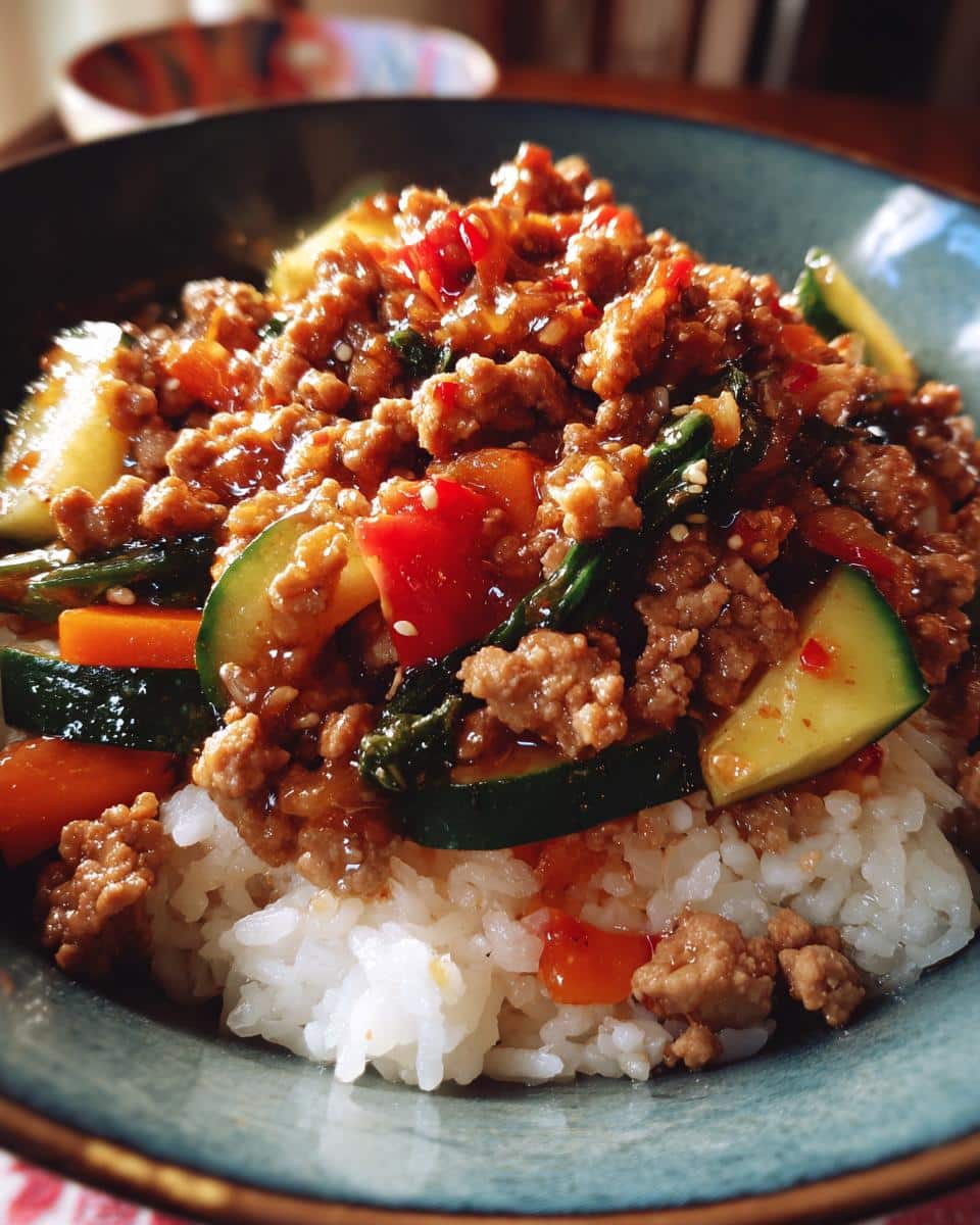 Hot Honey Ground Turkey Bowl - detail 1