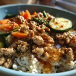 Hot Honey Ground Turkey Bowl