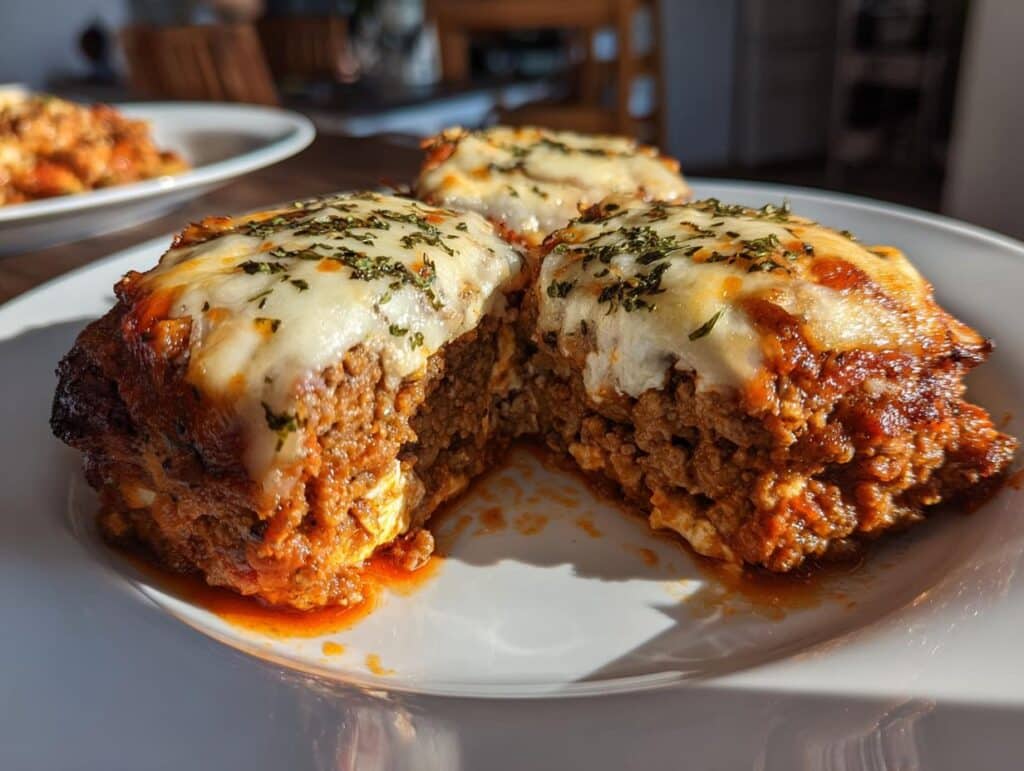 Lasagna-Stuffed Bell Peppers with Ricotta & Marinara