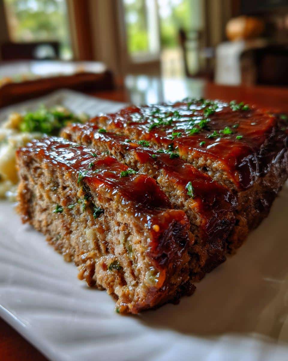 Meatloaf with Brown Sugar Glaze - detail 1