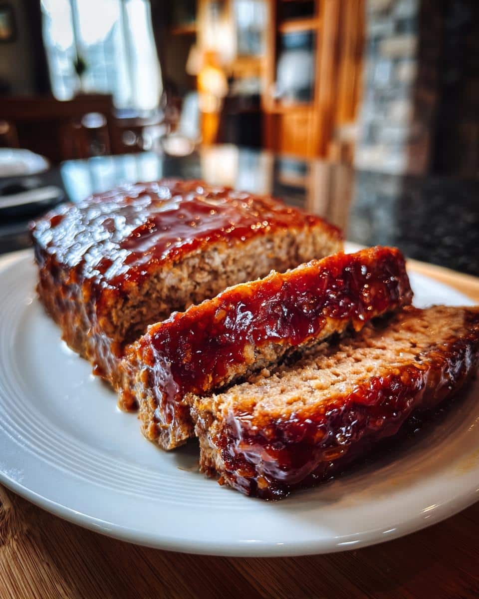 Meatloaf with Brown Sugar Glaze - detail 2