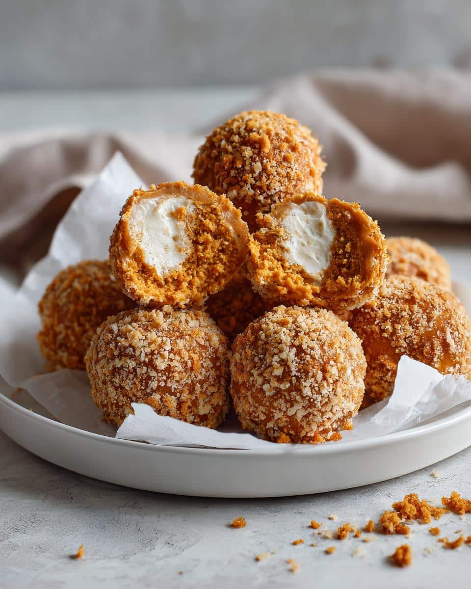 No Bake Pumpkin Cheesecake Balls - detail 1