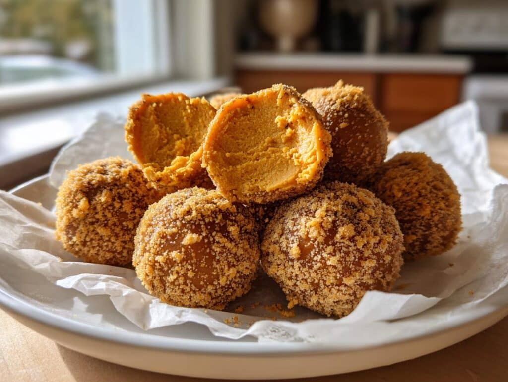 No Bake Pumpkin Cheesecake Balls