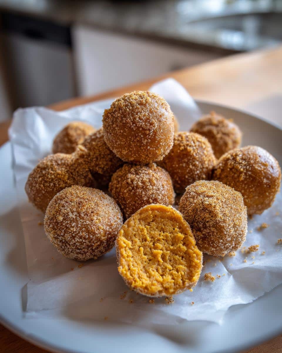 No Bake Pumpkin Cheesecake Balls - detail 2