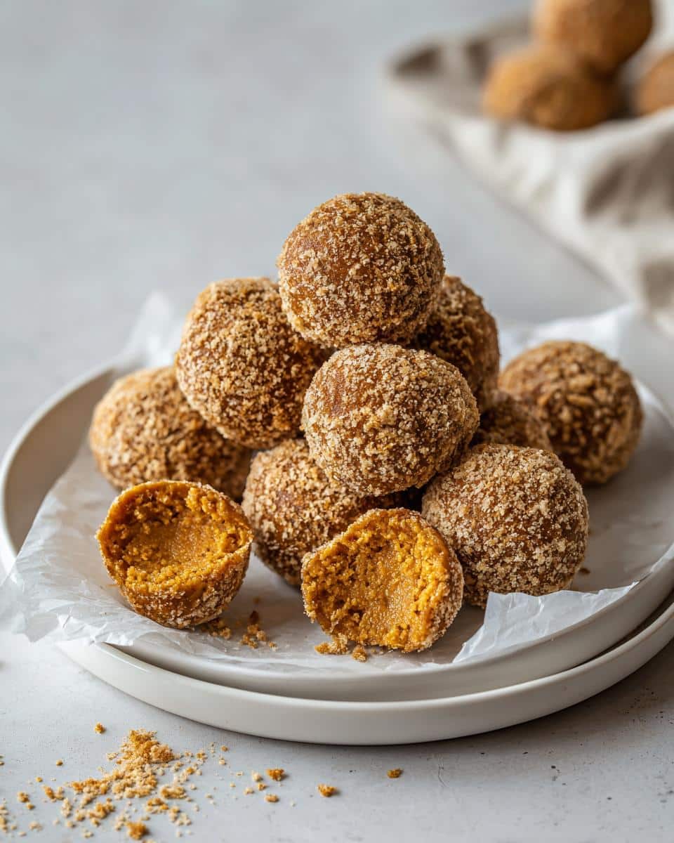 No Bake Pumpkin Cheesecake Balls - detail 3